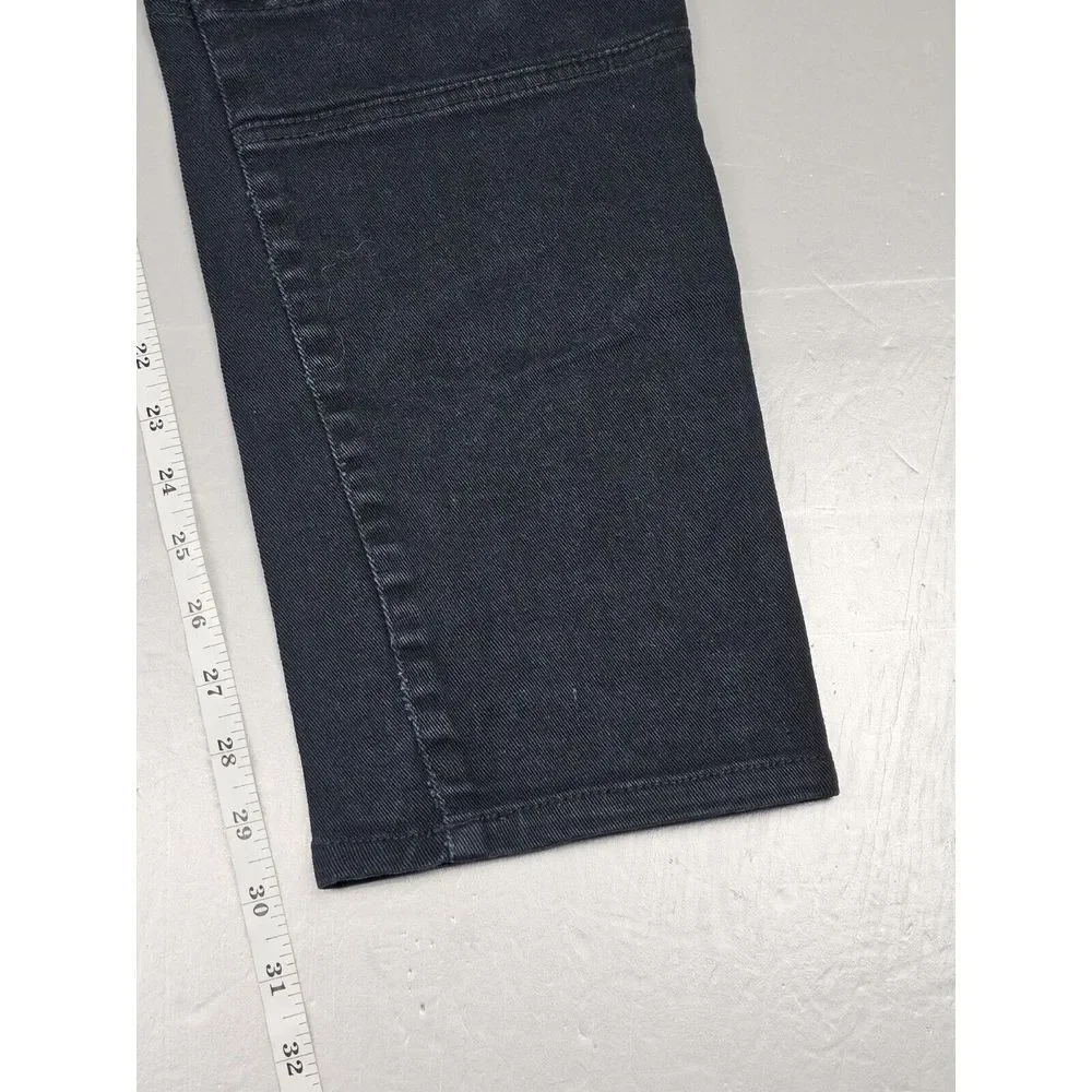 Akademiks Jeans Mens 40x34. Vintage Y2K Black Moto Suede Knee‎ Denim.